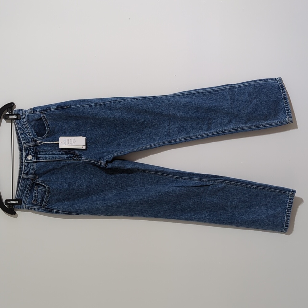 STR straight fit jeans size 6 blue in color